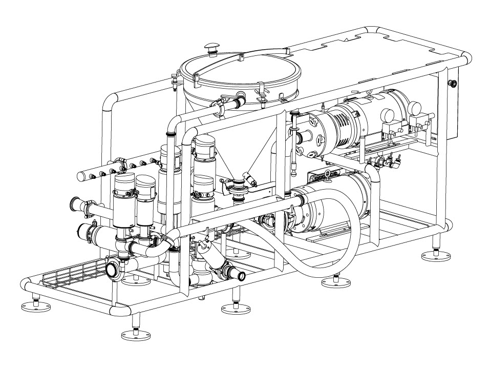 custom cip powder mixer